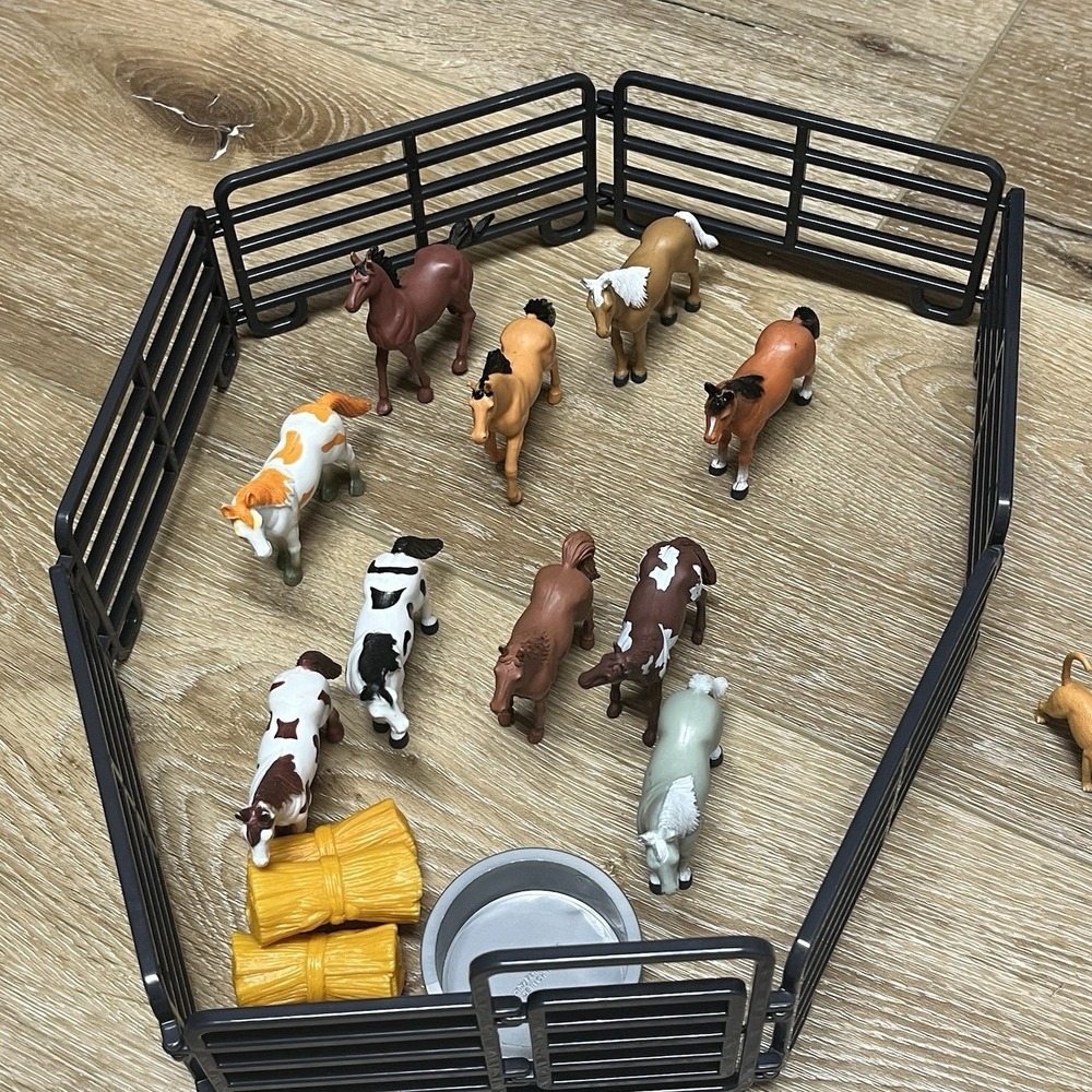 Farm Animal toys lot Big Country, Popak, Safari, Misc Includes Silo Fencing Misc - Picture 2 of 9